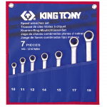 7PC. SPEED WRENCH SET 10~19MM | RATCHETING SPANNER