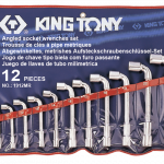 12PCS 6PT/6PT ANGLED SOCKET WRENCH SET