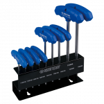 9PC.T-HANDLE TORX HEX KEY SET T10-T50 WITH RACK
