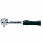 1/4"DR.REVERSIBLE RATCHET RUBBER 5-1/2" CHROME