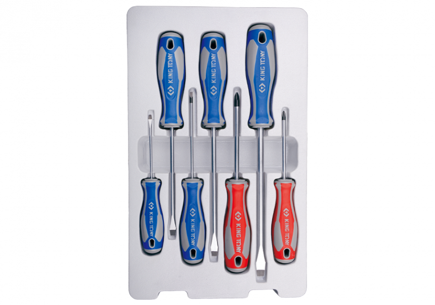 7PC.SCREWDRIVER SET WITH COLOR BOX PACK METRIC