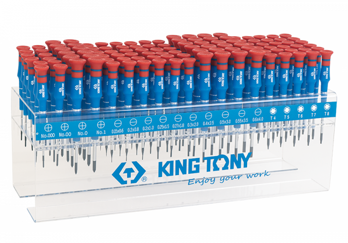 114PC.SCREWDRIVER SET METRIC WITH DISPLAY SHELF - Image 1