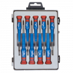 9PC.SLOTTED HEAD PRECISION SCREWDRIVER SET 40MML
