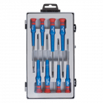 8PC.SLOTTED HEAD PRECISION SCREWDRIVER SET 75MML