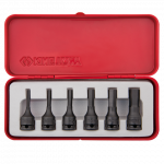 6PC.3/8"DR.IMPACT HEX BIT SOCKET SET BLACK