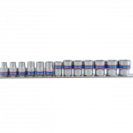 13PC.3/8"DR.SOCKET SET 6PT METRIC CHROME