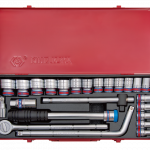 24PC.1/2"DR.SOCKET SET 12PT METRIC CHROME