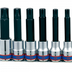 6PC.1/2"DR.RIBE BIT SOCKET RAIL SET