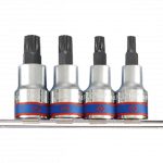 4PC.1/2"DR.SPLINE BIT SOCKET SET