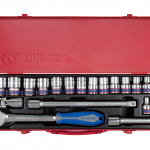 20PC.1/2"DR.SOCKET SET 6PT METRIC CHROME