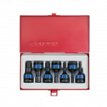 7PC.1/2"DR.IMPACT HEX BIT SOCKET SET METRIC BLACK