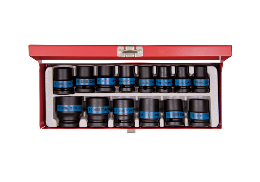 4414MP.png 14PC.1/2"DR.IMPACT SOCKET SET METRIC BLACK - Image 1