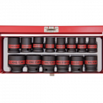 14PC.1/2"DR.IMPACT SOCKET SET SAE BLACK