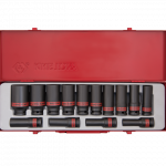 14PC.1/2"DR.DEEP IMPACT SOCKET SET SAE BLACK