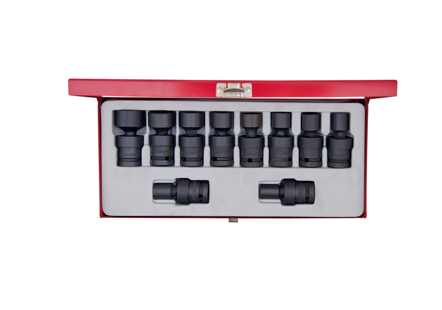 4450SP.png 10PC.1/2"DR.IMPACT UNIVERSAL SOCKET SET 6PT SAE - Image 1