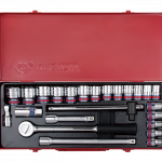 24PC.1/2"DR.SOCKET SET SAE 6PT CHROME