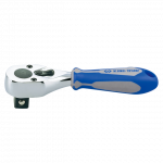 1/2"DR.MINI REVERSIBLE RATCHET 5-1/2"RUBBER CHROME