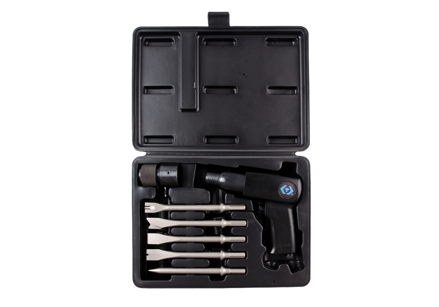 5H210.png 9PC.AIR HAMMER SET INCLUDES HEX CHISELS - Image 1