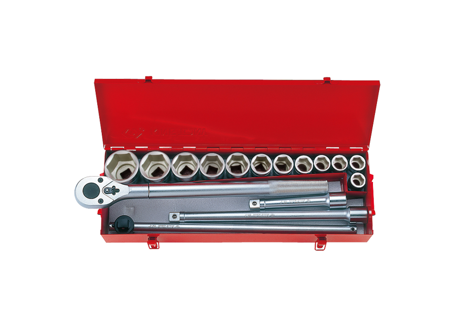 6316MR.png 16PC.3/4"DR.SOCKET SET 6PT METRIC CHROME - Image 1