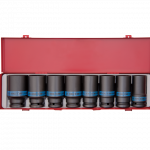 8PC.3/4"DR.DEEP IMPACT SOCKET SET METRIC BLACK