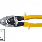 AVIATION TIN SNIPS NOTCHING 9" YELLOW