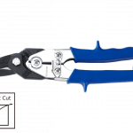 FIGURE TIN SNIPS RIGHT CUT 10" BLUE