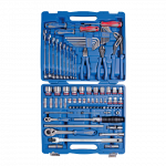 87PC.1/4"&1/2"DR.SOCKET &WRENCH SET 6PT SAE